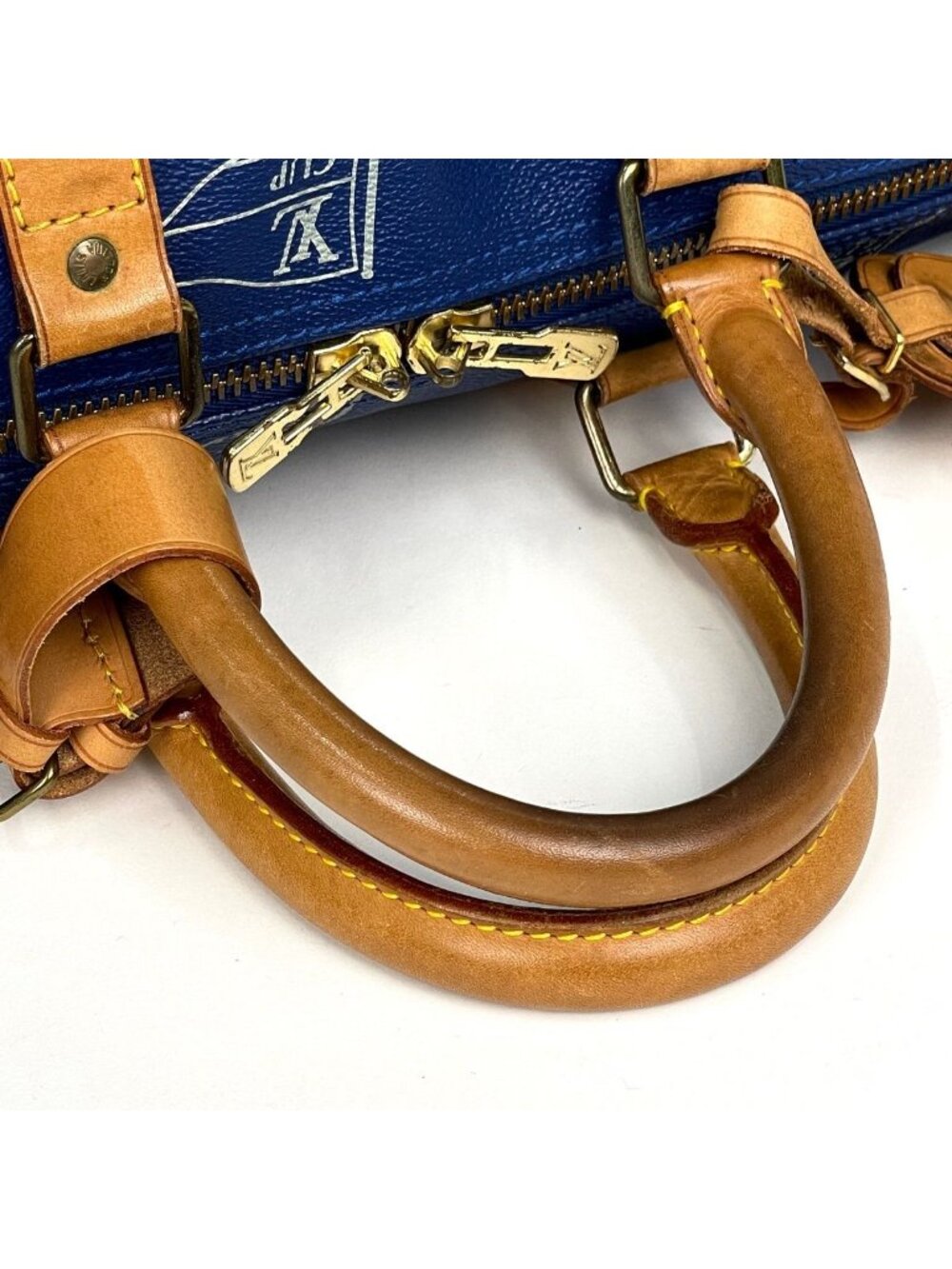 Louis Vuitton Keepall 45 Cup Boston Bag San Diego Blue - Picture 7 of 10